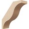 Ekena Millwork 5-inch W x 16-inch D x 16-inch H Funston Rough Cedar Woodgrain TimberThane Knee Brace, Primed BRCUR05X16X16FSTRCPR - alternate 1